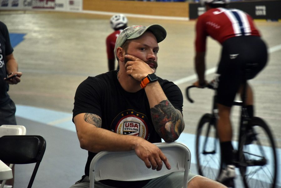 BJ Olson trackside